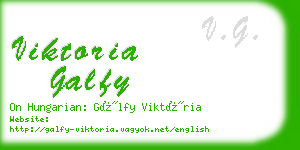 viktoria galfy business card